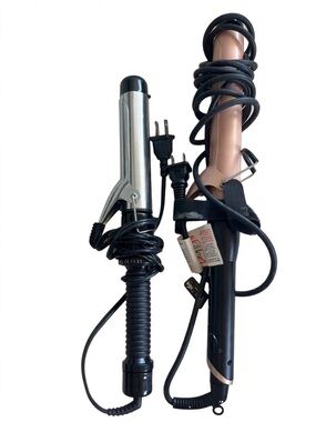 Conair Silver Curling Iron - set of 2 works perfectly